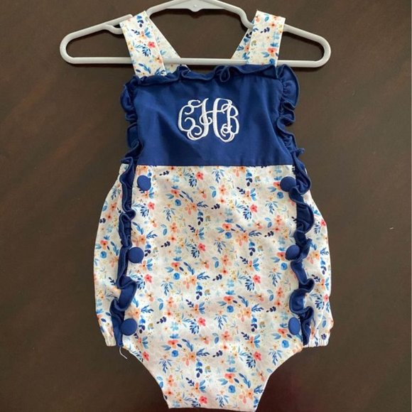 Blue Floral Bubble - Picture 3 of 3